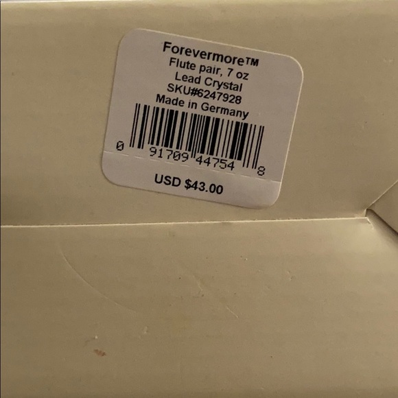 Lenox Forevermore crystal flute set - Picture 5 of 5